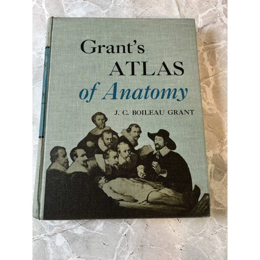 Grant's Atlas of Anatomy - 6th Edition 1972 Illustrated Medical Book -Vintage